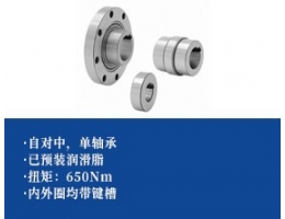 单轴承钢球式超越离合器-内外侧均带键槽