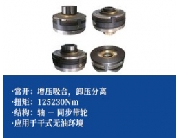 摩擦式气动离合器+同步带轮