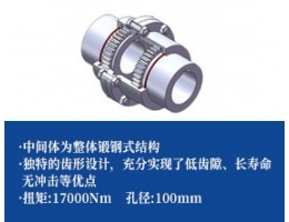 鼓形齿联轴器-可伸缩整体结构