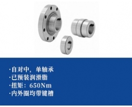 单轴承钢球式超越离合器-内外侧均带键槽