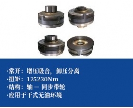 摩擦式气动离合器+同步带轮