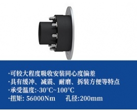 梅花弹性联轴器+制动盘