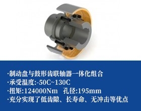 鼓形齿联轴器+制动轮