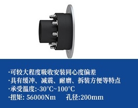 梅花弹性联轴器+制动盘